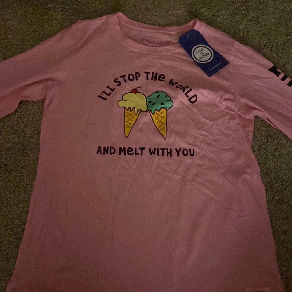 PINK LONG SLEEVE T-SHIRT